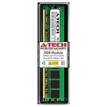 Amazon.co.jp: A-Tech 2GB RAM Kingston KVR667D2N5/2G用 | DDR2